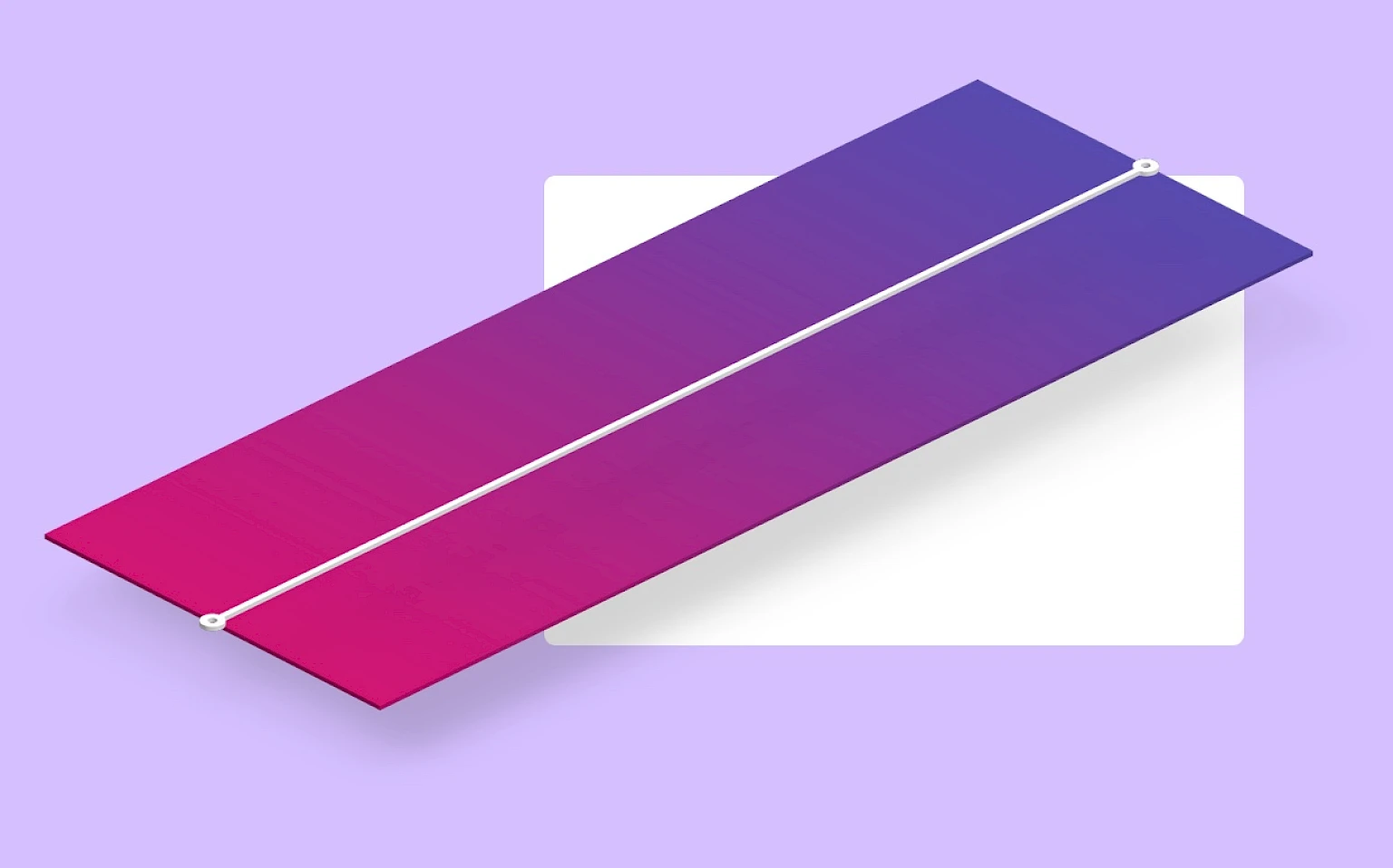 Visualisierung eines digitalen Tools mit Farbverlauf von Pink zu Blau