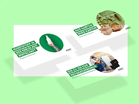 Drei Posts der ARA zu nachhaltigem Wirtschaften und Recycling: Kreislaufwirtschaft, Kartonverwertung und Reparaturbonus
