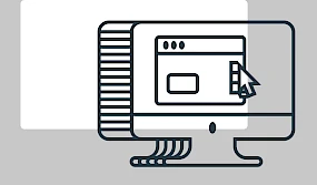 Illustration eines Computers im Verdino-Style