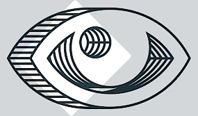 Illustration eines geoeffneten Auges im Verdino-Style