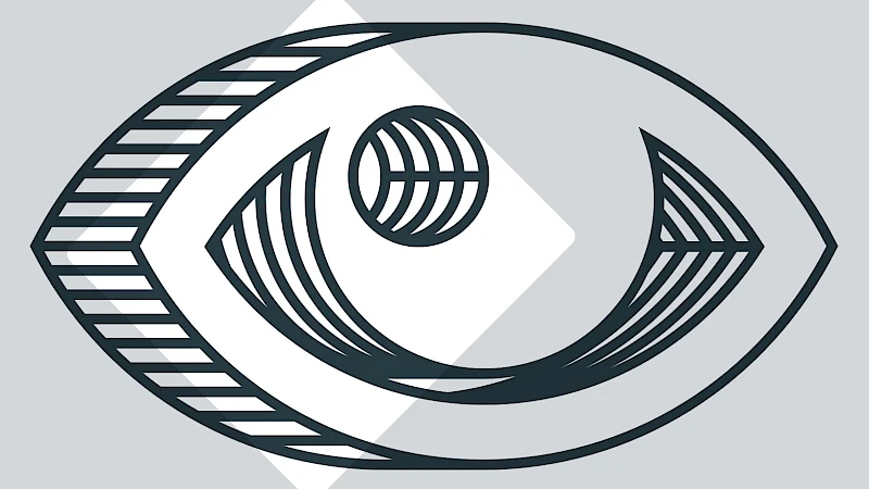 Illustration eines geoeffneten Auges im Verdino-Style