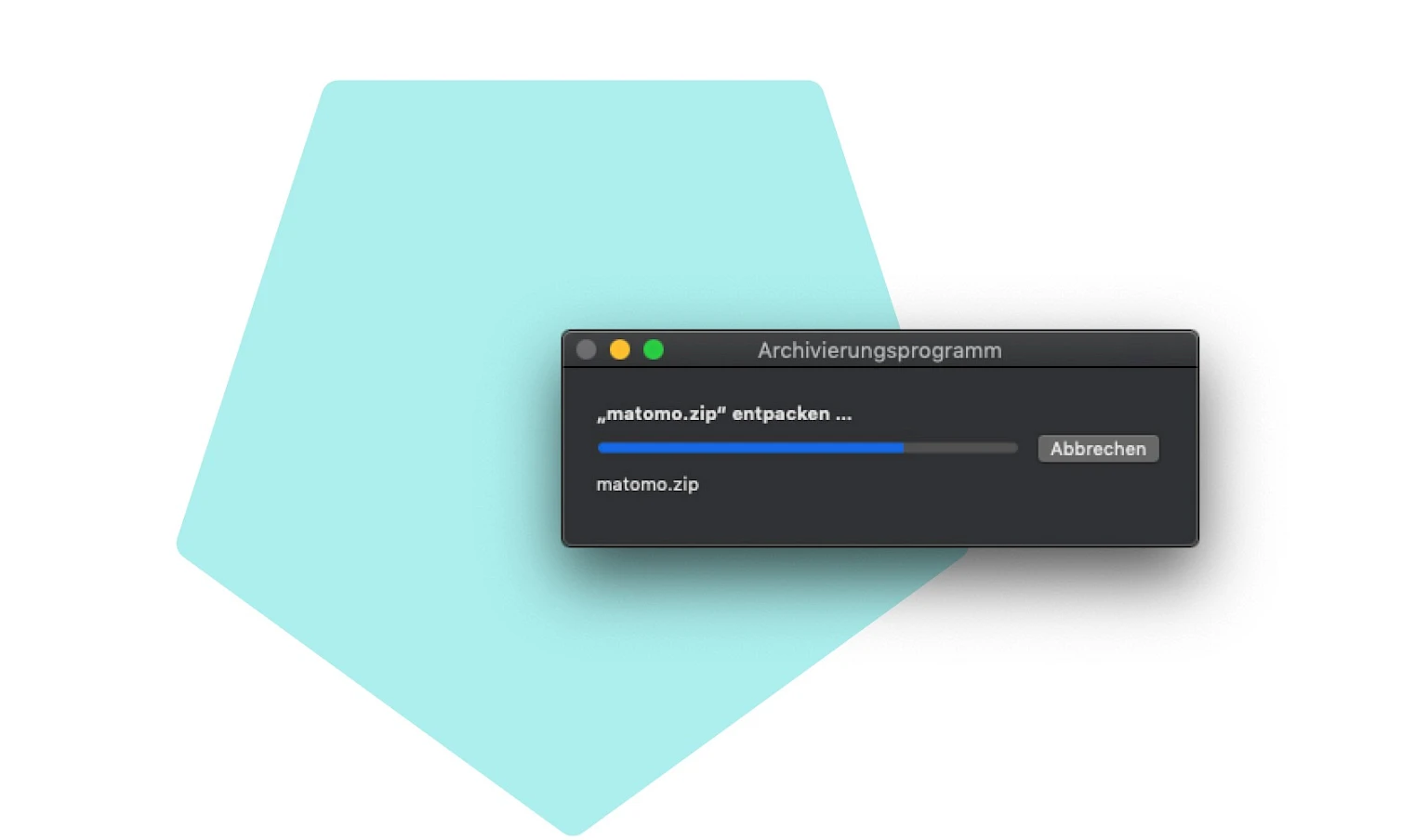 Matomo Screenshot ZIP Datei entpacken