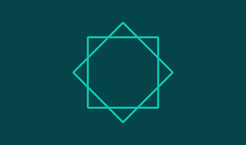 GIF zu Gestaltung: Achtecke und Quadrat drehen sich ineinander